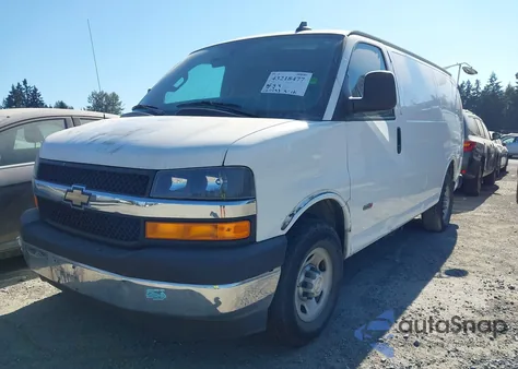2017 Chevrolet Express 2500 Work Van из США, поврежденный, VIN 1GCWGAF15H1350631